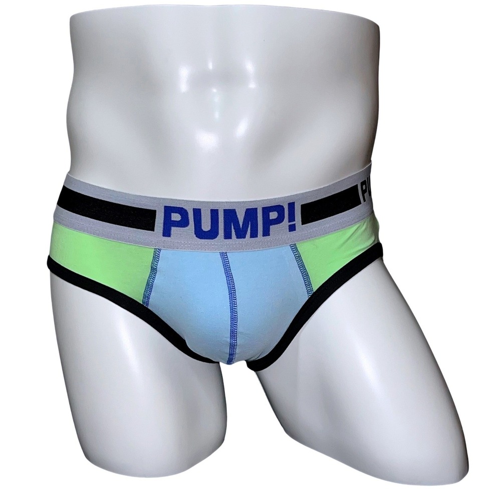 PUMP! Cotton Briefs Green/Blue Size XXL (34-36) H69 NWT